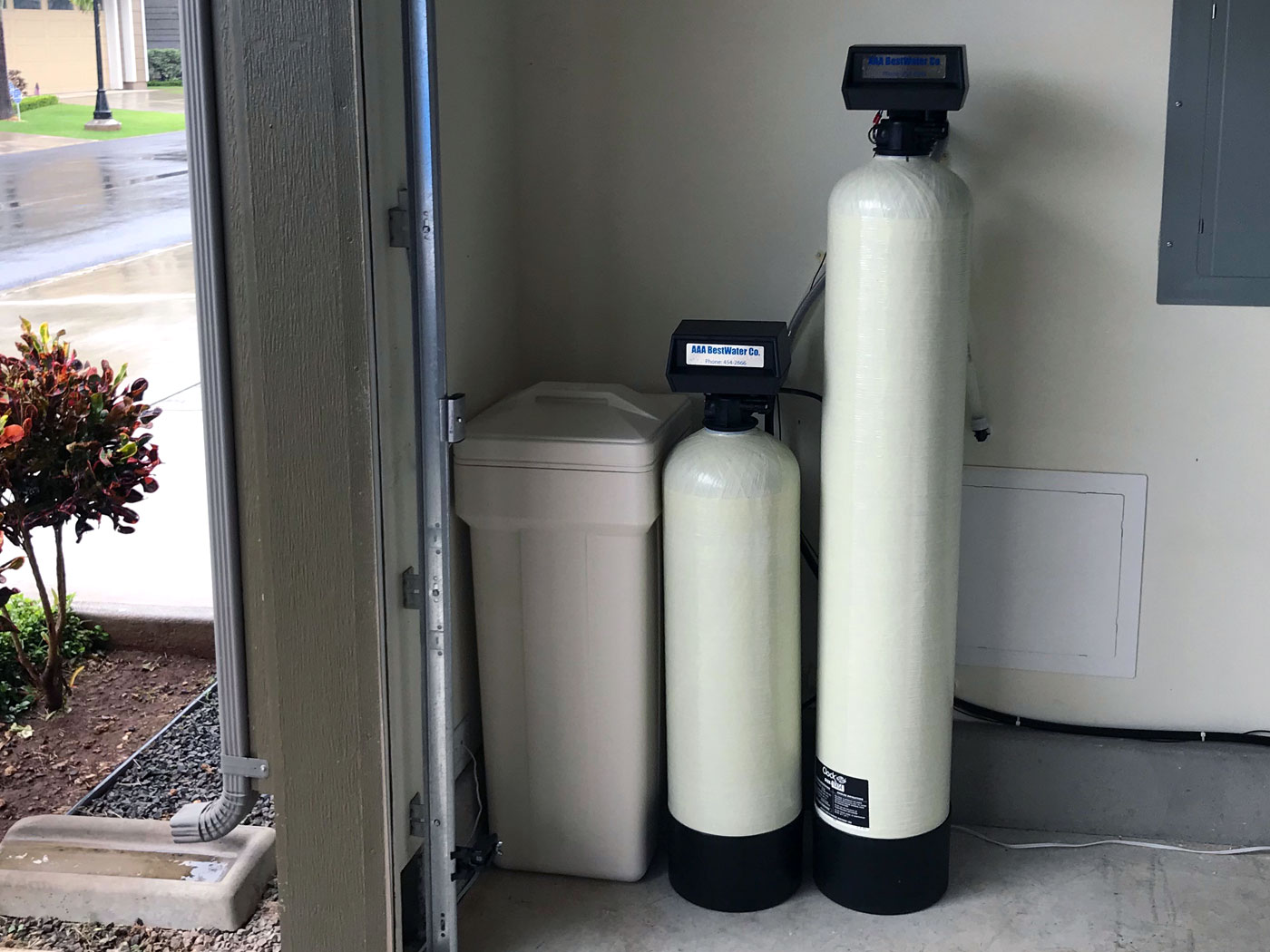 water softener and gac filtering units